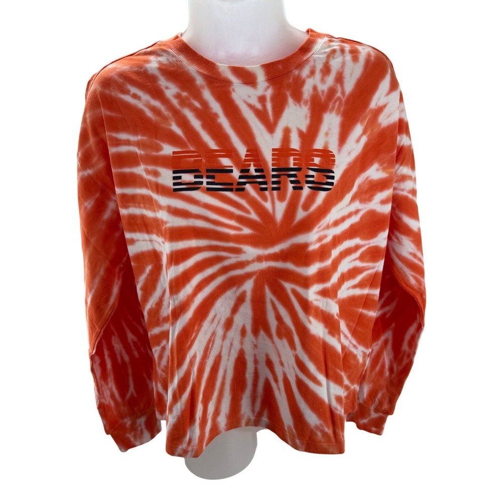 WEAR Erin Andrews Chicago Bears Tie Dye Long Sleeve Shirt Womens Medium NEW
